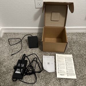 DELL HD22Q Dual Charge Dock USB-C for Laptop/Phone K21A w/ AC Adapter and Box
